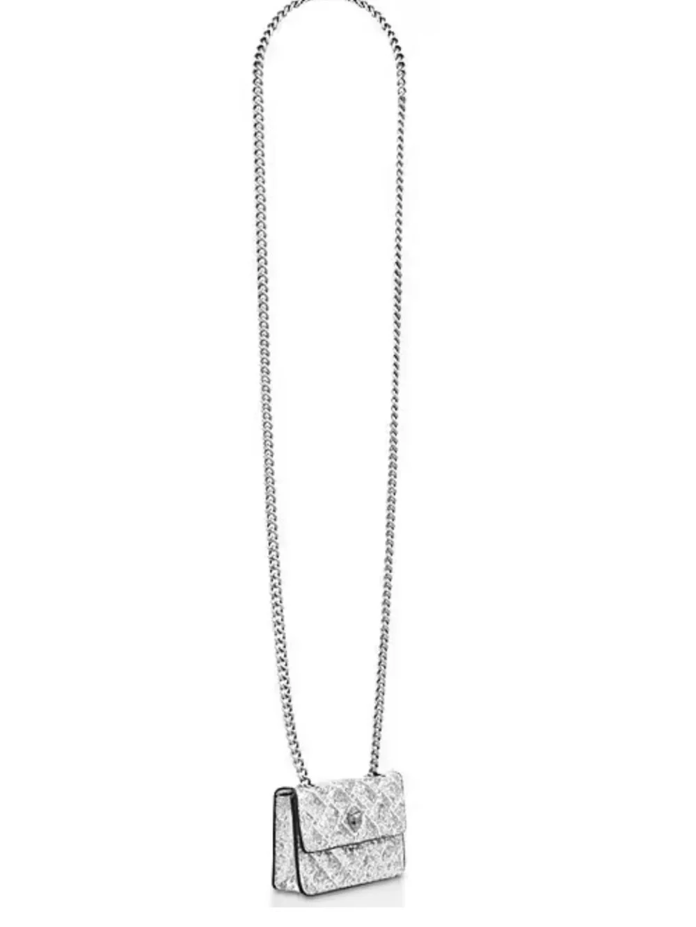 Kurt Geiger Silver Tone Crystal-Embellished Men’s Charm